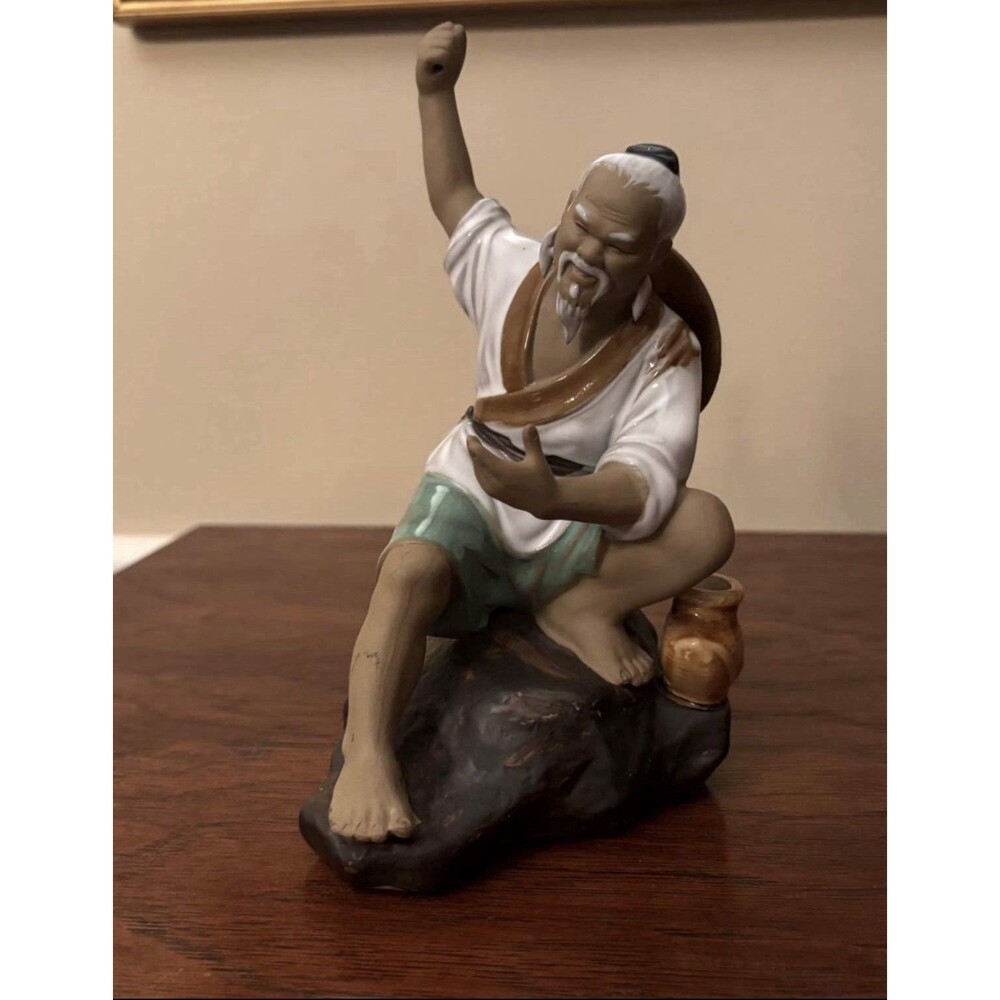 Otogiri Japan Porcelain Mudman Figurine (Wise Fisherman Sage